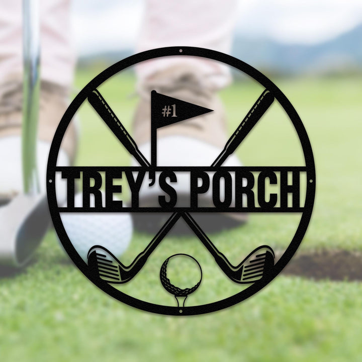 Golf Custom Name Metal Sign, Golf Sign, Bar Sign, 19th Hole, Custom Golf Sign, Man Cave, Home Bar, Game Room Sign, Fathers Day, Golfer