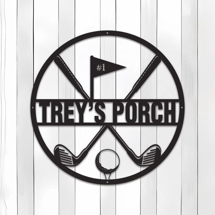 Golf Custom Name Metal Sign, Golf Sign, Bar Sign, 19th Hole, Custom Golf Sign, Man Cave, Home Bar, Game Room Sign, Fathers Day, Golfer