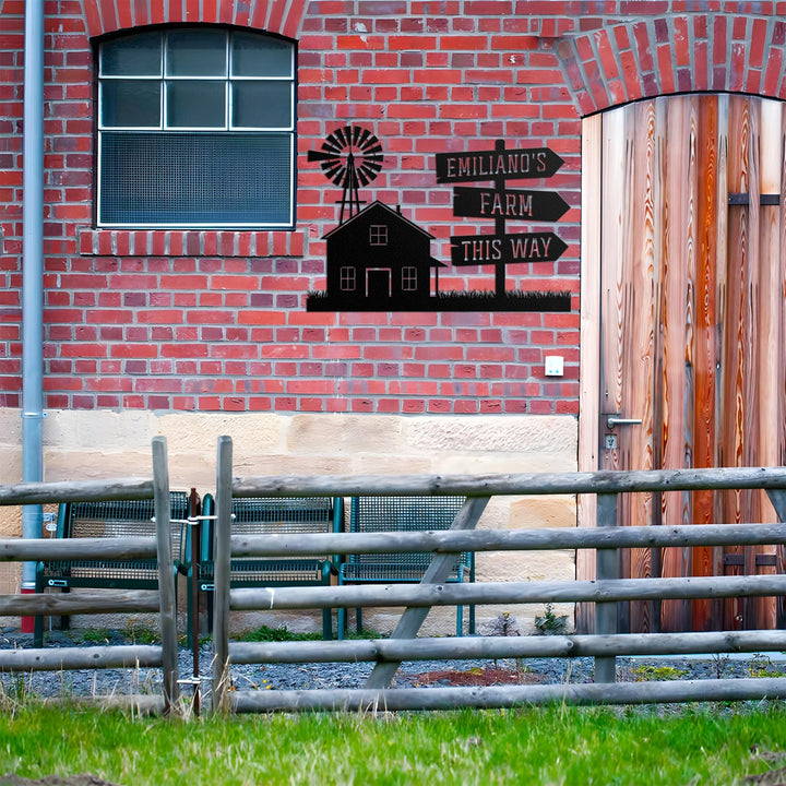 Personalized Animals Outdoor Farm Metal Sign, Custom Shape Metal Name Sign, Welcome Farm Animals Metal Sign, Farm Lovers Gift, Gift For Dad
