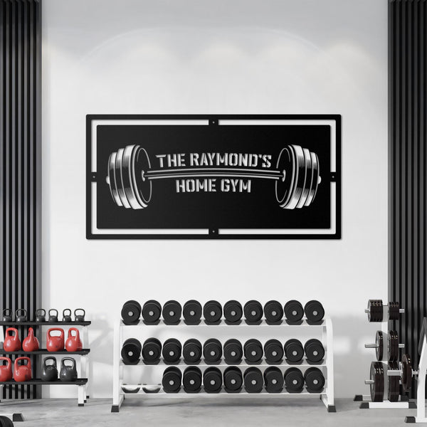 Custom Gym Metal Wall Signs-Personalized Gym Metal Wall Art-Gym Metal Wall Decor-Home Gym Decor-Weight Lifting Gifts-Workout Room Sign