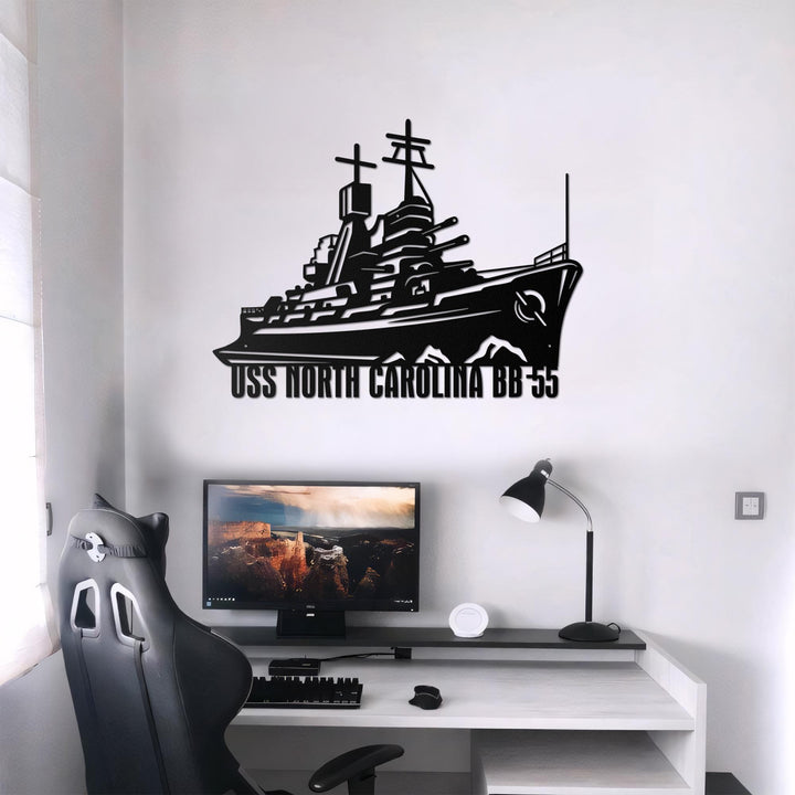 Custom US Navy Ships Metal Sign with Led Light, Battleship Metal Sign, Navy Veterans Gift, Navy Gifts For Men, Fathers Day Gift For Navy Dad