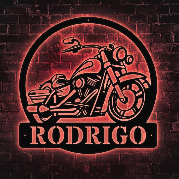 Custom Motorcycle Sign, Motorcycle Metal Wall Art, Motorcycle Wall Art, Gift For Man, Fathers Day Gift, Biker Sign,Motorcycle Metal Wall Art
