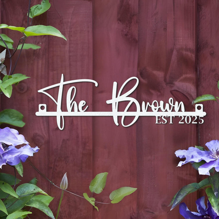 Custom Name Metal Sign, Family Name Metal Sign, Metal Custom Wall Sign, Custom Wall Decor, Outdoor Sign, Personalized Metal Wall Art Sign