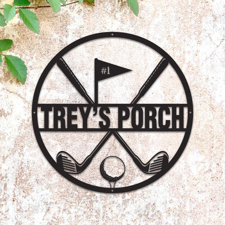 Golf Custom Name Metal Sign, Golf Sign, Bar Sign, 19th Hole, Custom Golf Sign, Man Cave, Home Bar, Game Room Sign, Fathers Day, Golfer Gift