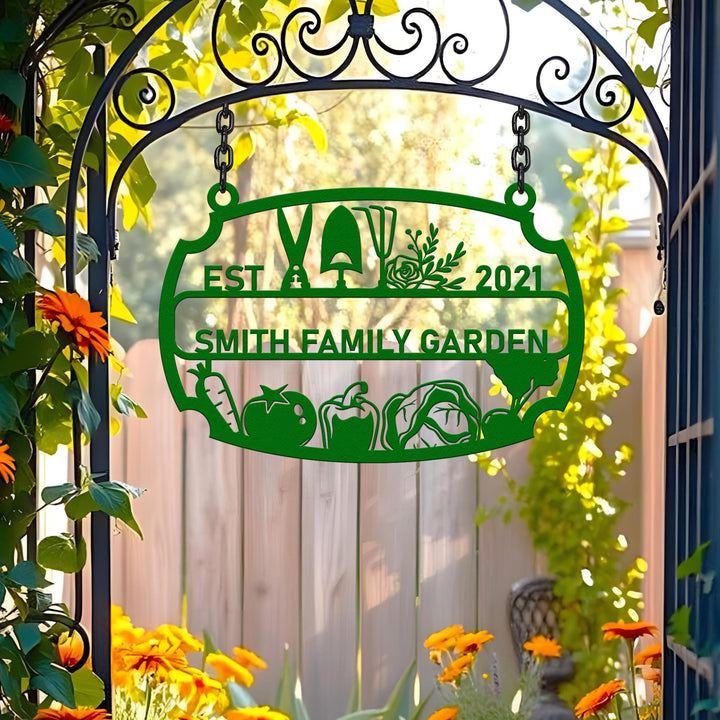 Custom Metal Garden Decor,Gardener Name Sign, Personalised Garden Name Sign,Garden Wall Art, Yard Decor,Gardening Gifts for Mom,Housewarming