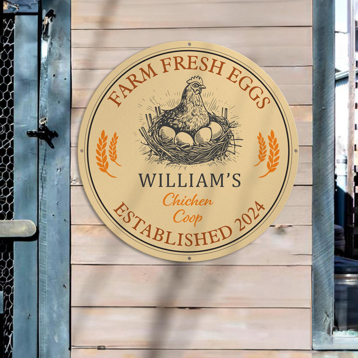 Farm Fresh Eggs Sign, Custom Chicken Farm Sign, Custom Farm Sign, Chicken Coop Sign, Chicken Farm, Eggs Farmed Sign, Farm Decor, Farmer Sign