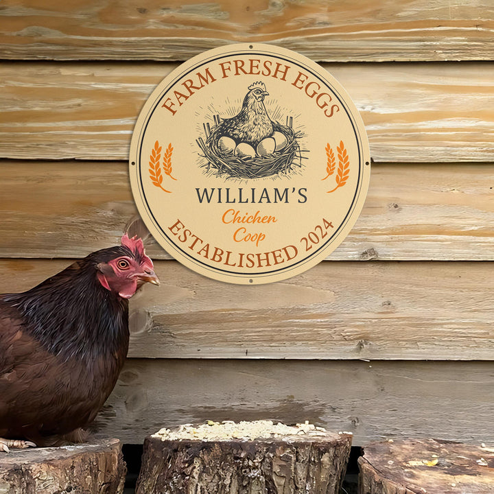 Farm Fresh Eggs Sign, Custom Chicken Farm Sign, Custom Farm Sign, Chicken Coop Sign, Chicken Farm, Eggs Farmed Sign, Farm Decor, Farmer Sign