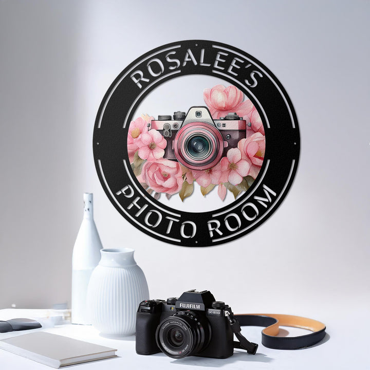 Personalized Camera Metal Wall Art,Camera Metal Sign,Camera Decor,Custom Photographer Metal Sign,Photo Studio Decor,Photography Lovers Gift