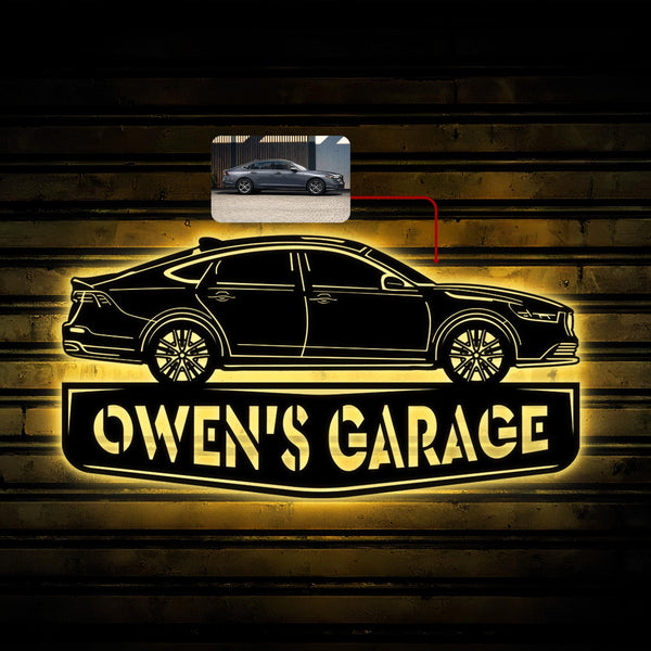Custom Car Metal Sign, Personalized Your Own Car, Car Silhouette Sign, Car Garage Sign, Gift For Him, Father's Day Gift, Man Cave Sign