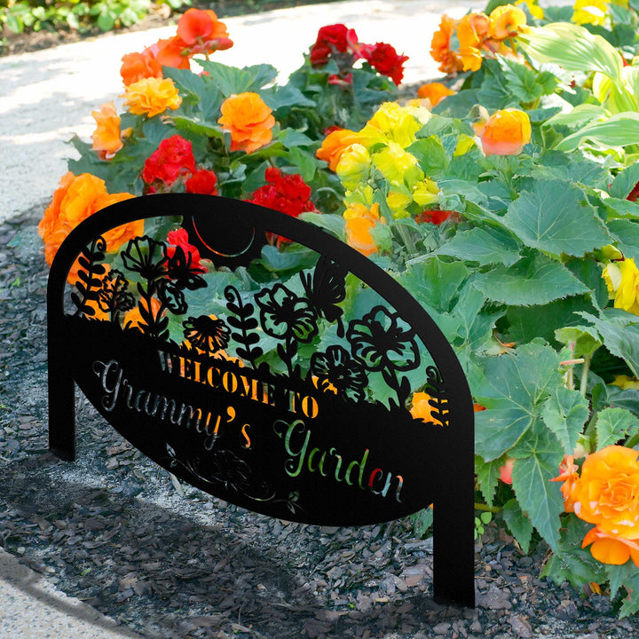 Custom Metal Garden Stake, Garden Marker, Every Garden Metal Stake, Personalized Gift, Gardener Name Sign, Mom Garden Sign, Outdoor Yard Art