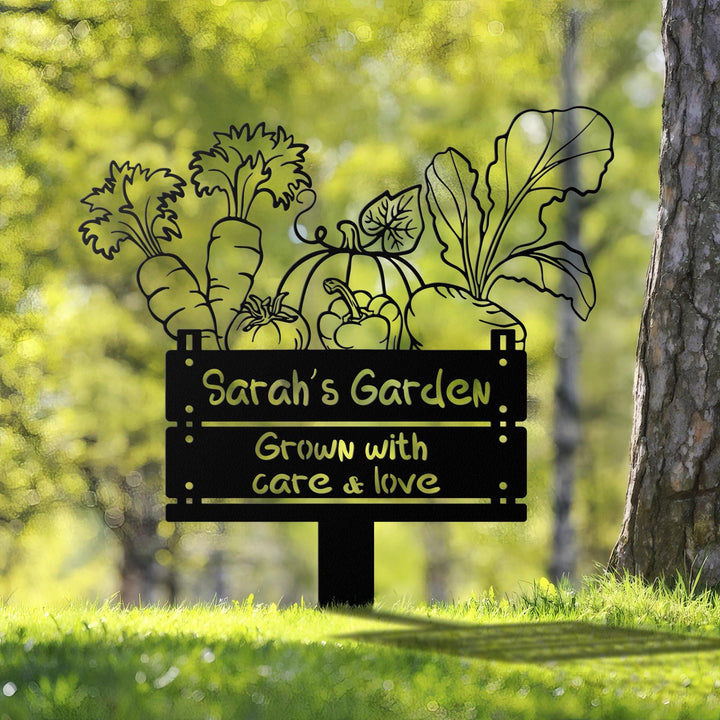 Custom Metal Garden Stake, Garden Marker, Every Garden Metal Stake, Personalized Gift, Gardener Name Sign, Mom Garden Sign, Outdoor Yard Art