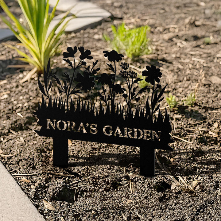 Custom Metal Garden Stake, Garden Marker, Every Garden Metal Stake, Personalized Gift, Gardener Name Sign, Mom Garden Sign, Outdoor Yard Art