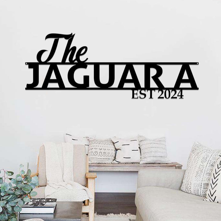 Personalized Family Name Sign, Metal Last Name Sign, Family Established Sign, Metal Family Name Sign, Wall Decor, Wedding Gift, Custom Sign