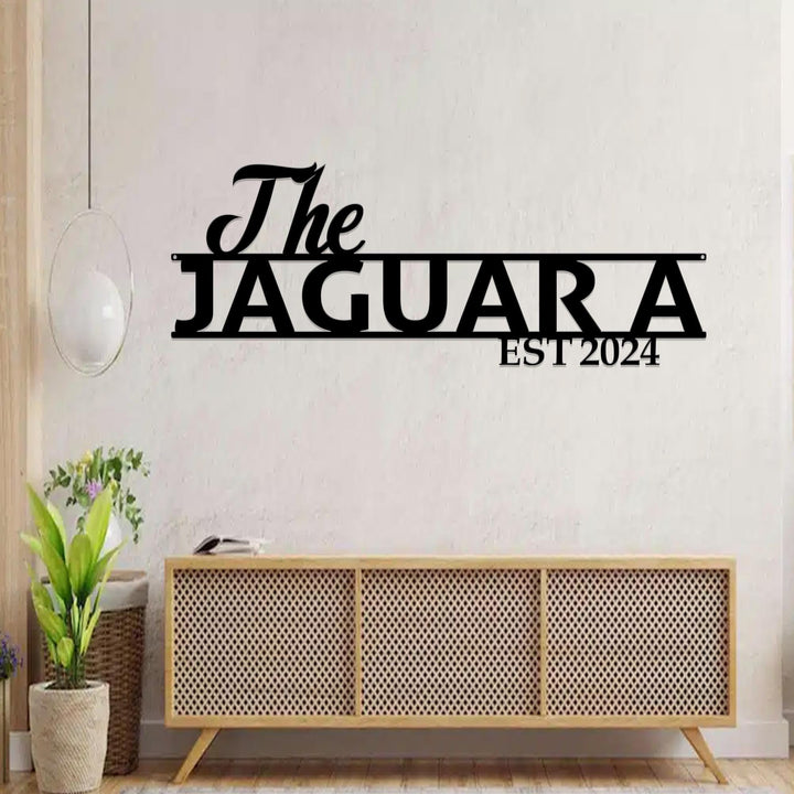 Personalized Family Name Sign, Metal Last Name Sign, Family Established Sign, Metal Family Name Sign, Wall Decor, Wedding Gift, Custom Sign