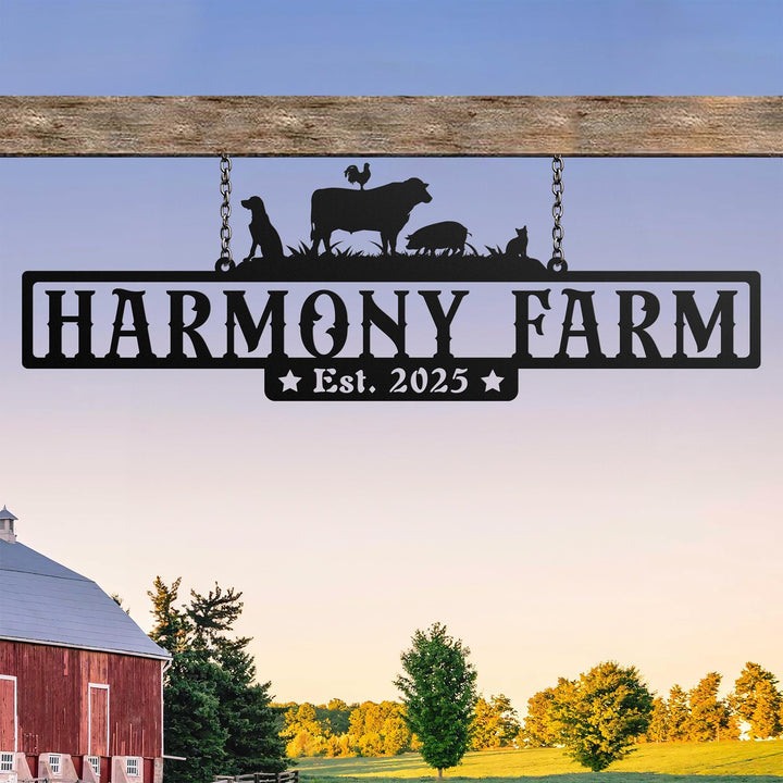 Custom Metal farm sign, Custom metal farm sign, Huge metal farm sign, Personalized farm sign, Custom Metal Ranch Name Sign, Gift For Farmer