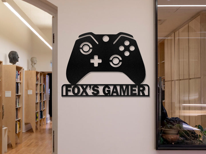 Custom Game Controller Metal Wall Art Led Light, Gamer Name Sign, Game Room Decor, Gaming Home Decor, Video Game Art, Birthday Gift For Man