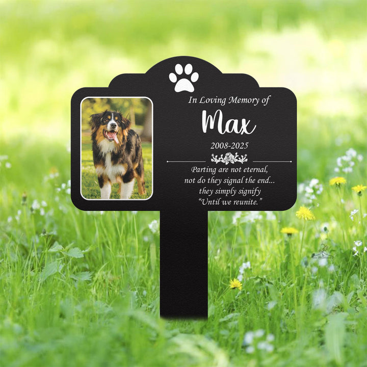 Custom Dog Loss Memorial Stake, Custom Pet Grave Marker, Photo Tribute Plaque for Bereaved Dog Owners, Heartfelt Remembrance Decor, Pet Loss