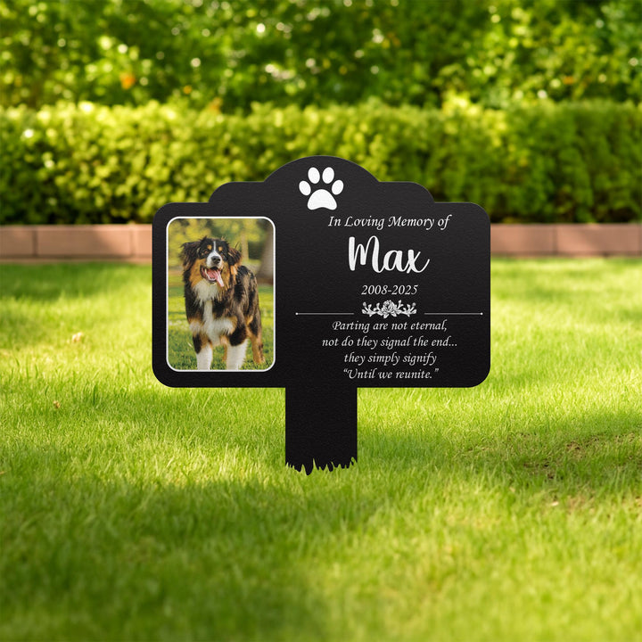 Custom Dog Loss Memorial Stake, Custom Pet Grave Marker, Photo Tribute Plaque for Bereaved Dog Owners, Heartfelt Remembrance Decor, Pet Loss