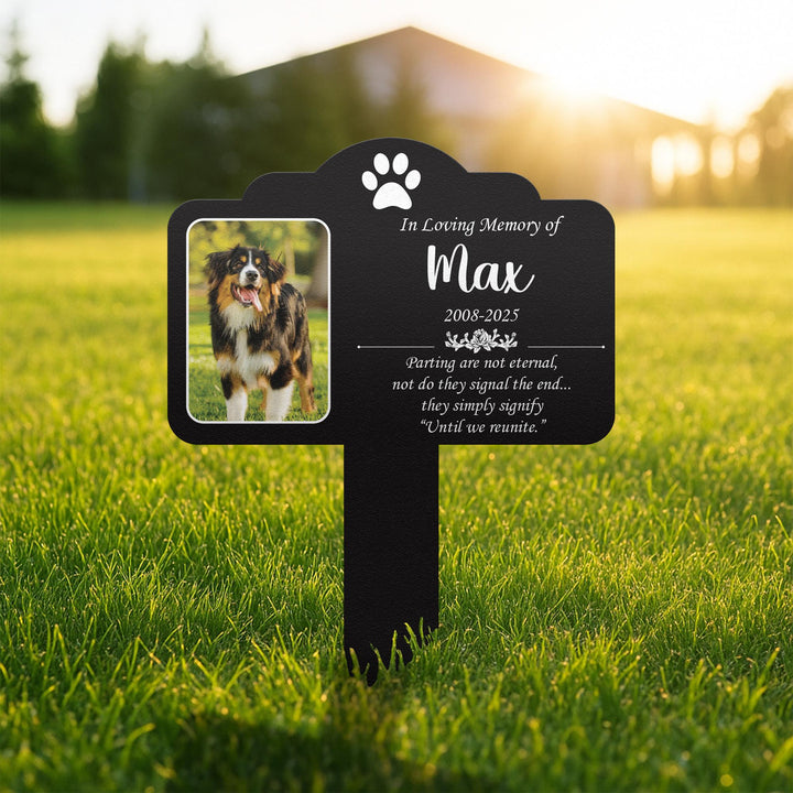 Custom Dog Loss Memorial Stake, Custom Pet Grave Marker, Photo Tribute Plaque for Bereaved Dog Owners, Heartfelt Remembrance Decor, Pet Loss