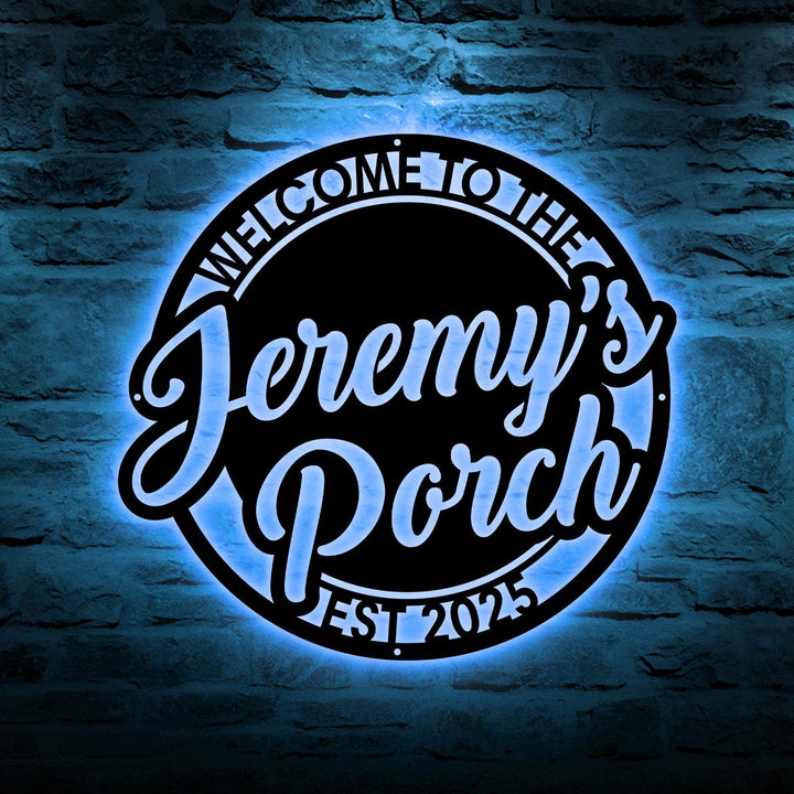 Personalized Patio Sign, Anniversary Gift, Outdoor Wall Art Decor, Metal Patio Sign, Custom Outdoor Sign, Backyard Sign, Backyard Decor