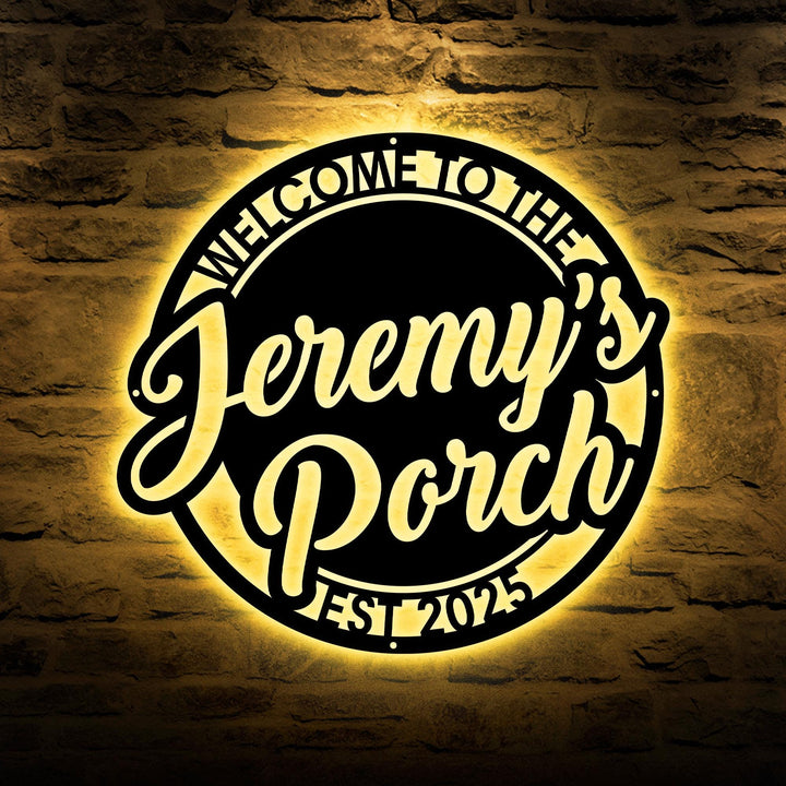Personalized Patio Sign, Anniversary Gift, Outdoor Wall Art Decor, Metal Patio Sign, Custom Outdoor Sign, Backyard Sign, Backyard Decor