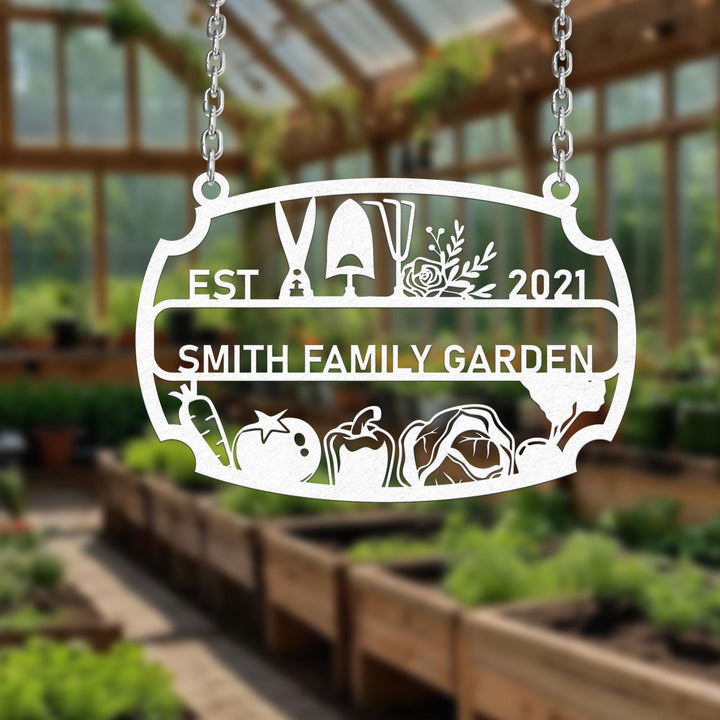 Custom Metal Garden Decor,Gardener Name Sign, Personalised Garden Name Sign,Garden Wall Art, Yard Decor,Gardening Gifts for Mom,Housewarming