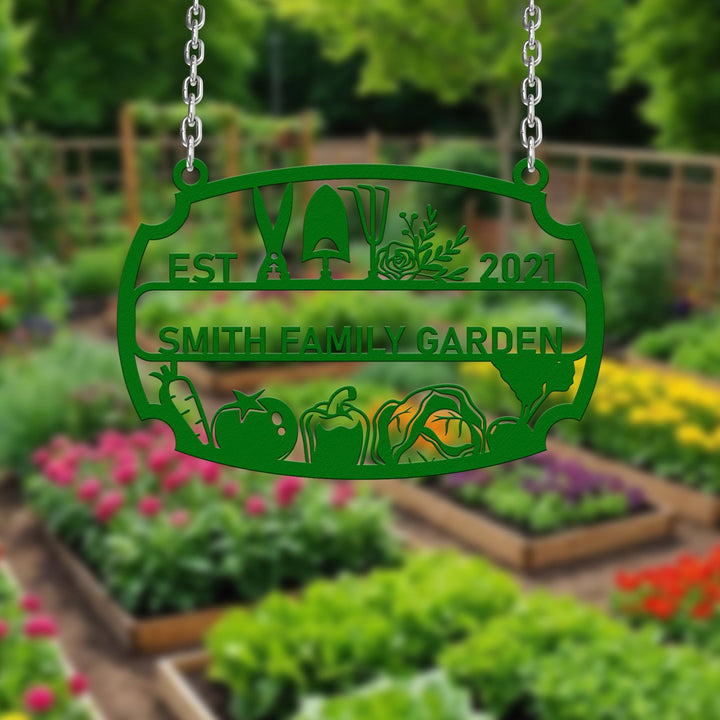 Custom Metal Garden Decor,Gardener Name Sign, Personalised Garden Name Sign,Garden Wall Art, Yard Decor,Gardening Gifts for Mom,Housewarming