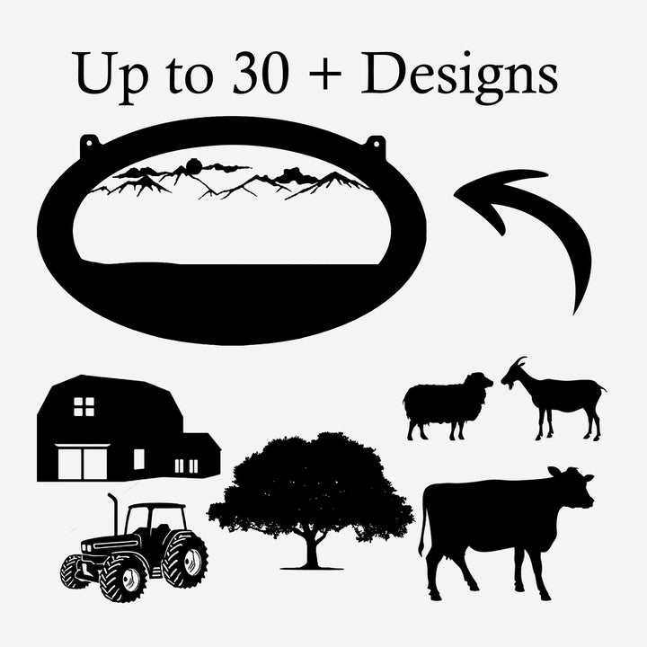 Personalized Metal Farm Sign, Custom Every Farm Sign, Large Farm Sign, Farmville Metal Sign, Farm Gate Sign, Farm Sign with Cow, Farmer Gift