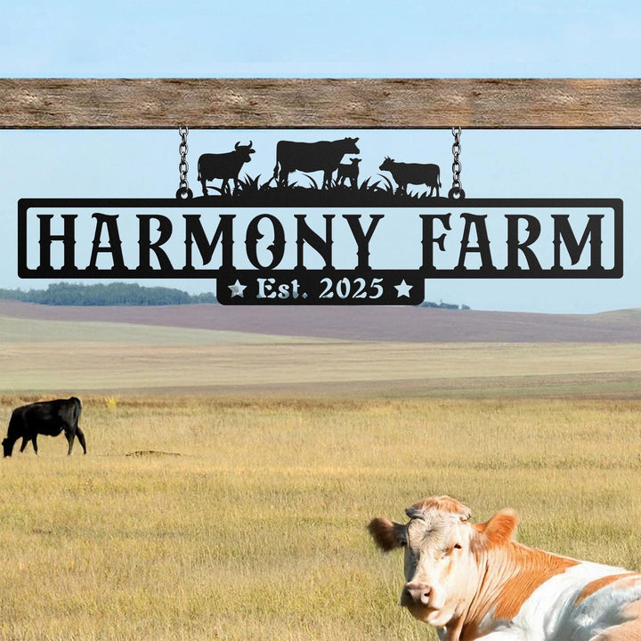 Custom Metal farm sign, Custom metal farm sign, Huge metal farm sign, Personalized farm sign, Custom Metal Ranch Name Sign, Gift For Farmer
