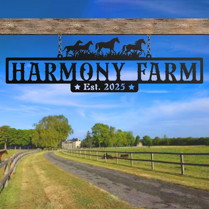 Custom Metal farm sign, Custom metal farm sign, Huge metal farm sign, Personalized farm sign, Custom Metal Ranch Name Sign, Gift For Farmer