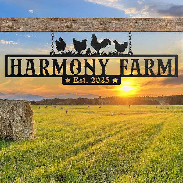 Custom Metal farm sign, Custom metal farm sign, Huge metal farm sign, Personalized farm sign, Custom Metal Ranch Name Sign, Gift For Farmer