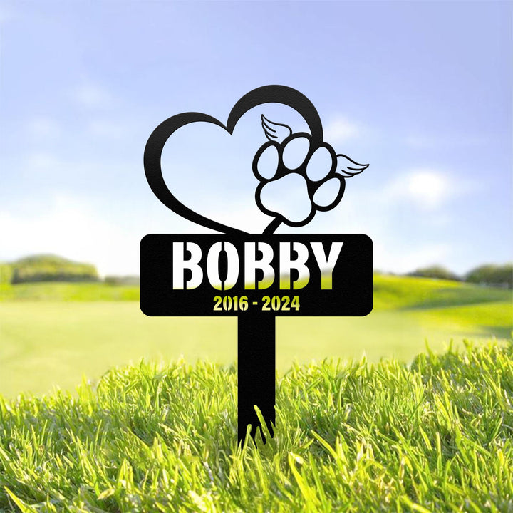 Custom Metal Pet Memorial Stake, Custom Garden Decor, Personalized Garden Dog Cat Sign, Metal Cat Garden Stake, Pet Supplies, Pet Loss Gift