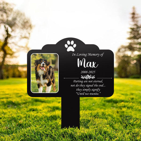 Custom Dog Loss Memorial Stake, Custom Pet Grave Marker, Photo Tribute Plaque for Bereaved Dog Owners, Heartfelt Remembrance Decor, Pet Loss