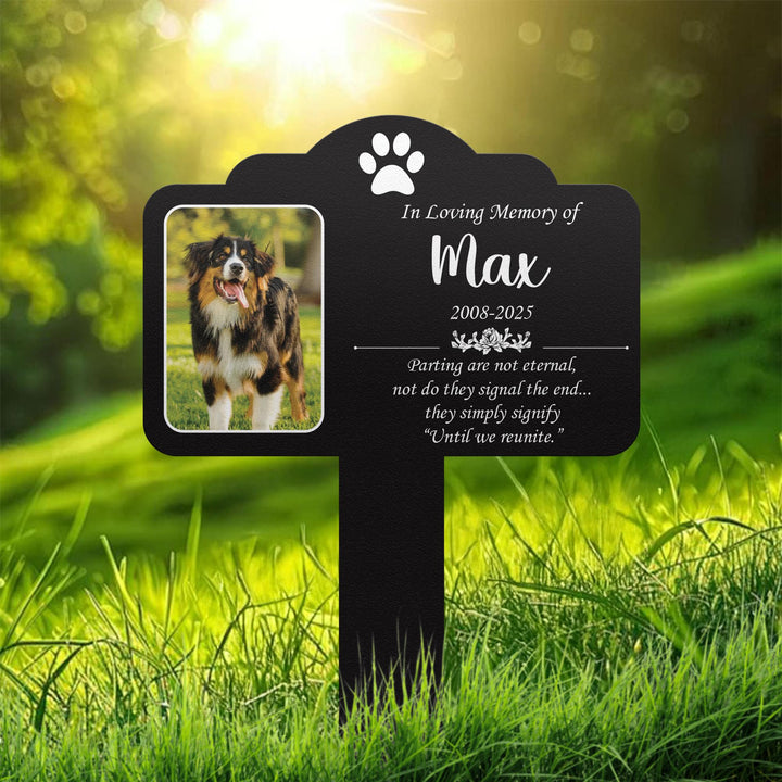Custom Dog Loss Memorial Stake, Custom Pet Grave Marker, Photo Tribute Plaque for Bereaved Dog Owners, Heartfelt Remembrance Decor, Pet Loss