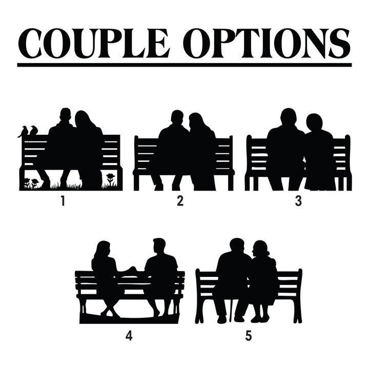 Personalized 50th Wedding Anniversary Lovebirds Metal Wall Art Sign For Parents Custom Wedding Gift For Husband and Wife Milestone Gift