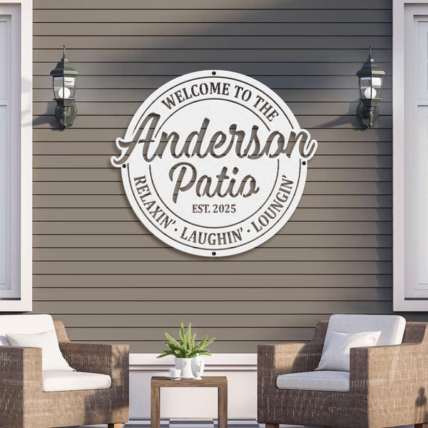 Personalized Pool Metal Sign, Custom Pool & Patio Sign, Make it Your Own Wording, Business Sign, Wedding Gift, Housewarming Gift