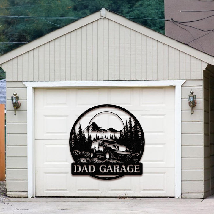 Custom Garage Metal Sign,Car Sign,Work Shop Decor,Garage Decor,Garage Sign,Man Cave,Mechanic Gifts,Car Name Sign,Gift for Dad, Father's Day