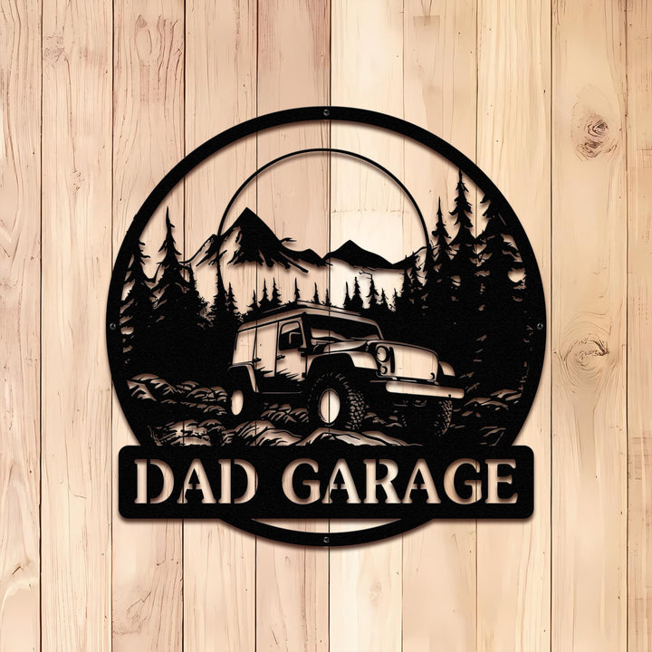 Custom Garage Metal Sign,Car Sign,Work Shop Decor,Garage Decor,Garage Sign,Man Cave,Mechanic Gifts,Car Name Sign,Gift for Dad, Father's Day