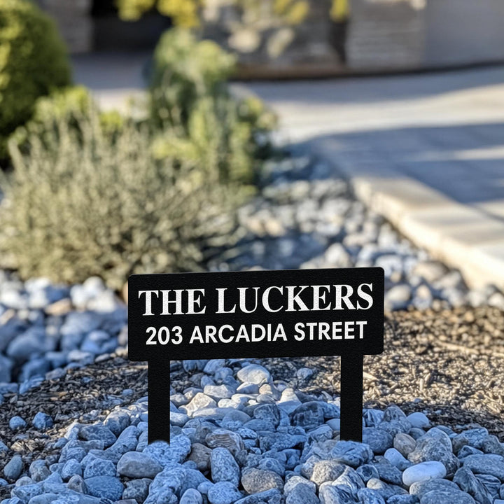 Custom Yard Sign, Metal House Numbers for Yard, Personalized Address Yard Stake, Driveway House Number Sign, Address Number Sign Stake
