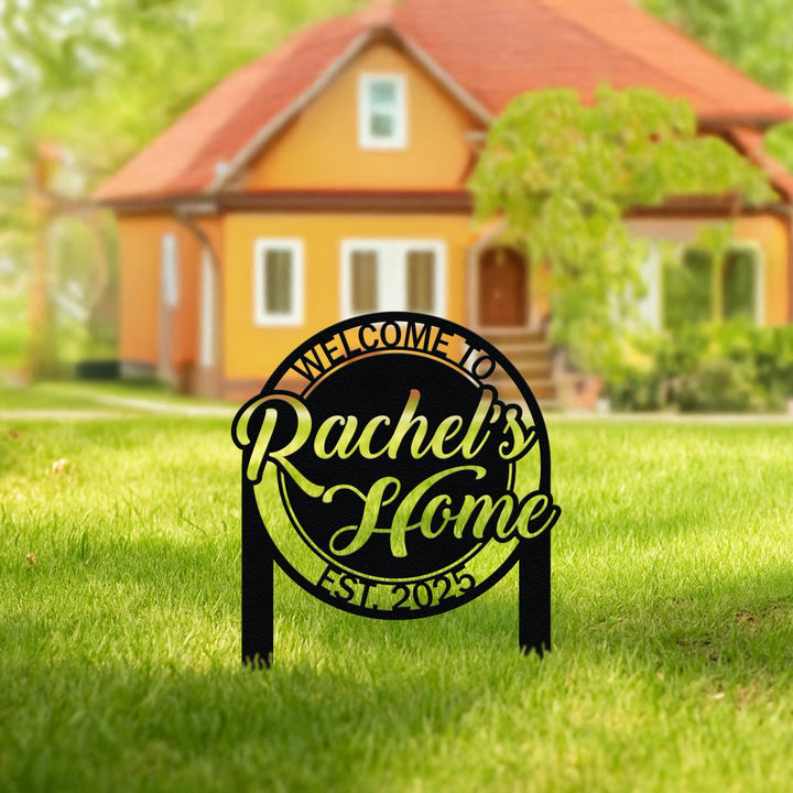 Custom Lawn Address Sign,Metal House Numbers for Yard,Personalized Address Yard Stake,Driveway House Number Sign,Address Number Sign Stake