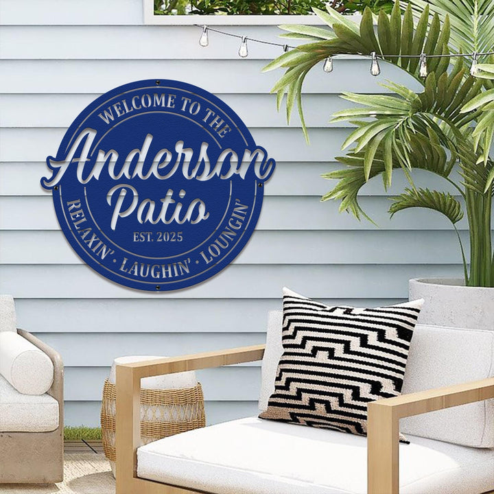 Personalized Pool Metal Sign, Custom Pool & Patio Sign, Make it Your Own Wording, Business Sign, Wedding Gift, Housewarming Gift