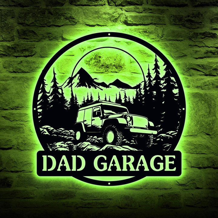 Custom Garage Metal Sign,Car Sign,Work Shop Decor,Garage Decor,Garage Sign,Man Cave,Mechanic Gifts,Car Name Sign,Gift for Dad, Father's Day
