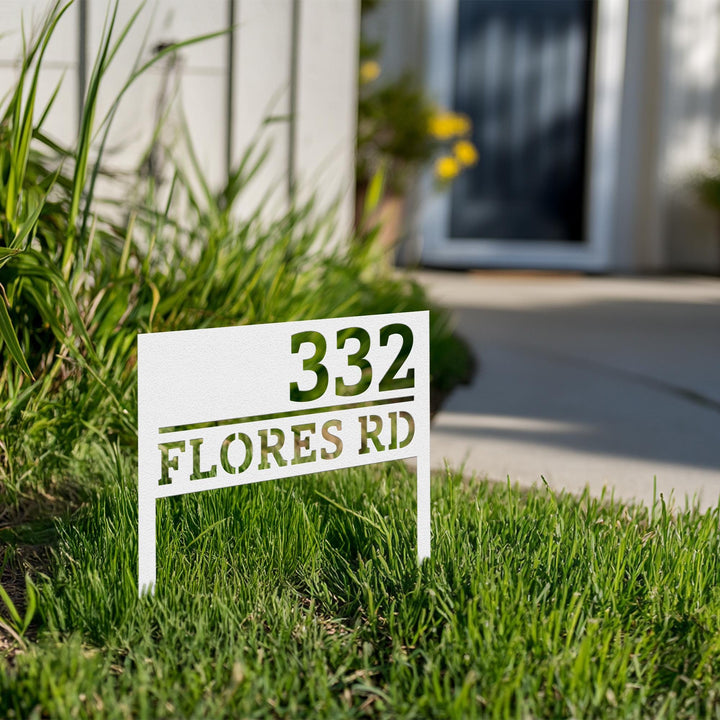 Personalized Modern House Address Number Sign, Custom House Number Garden Stake, New Homeowner Gift, Address Yard Stake, Address Number Gift