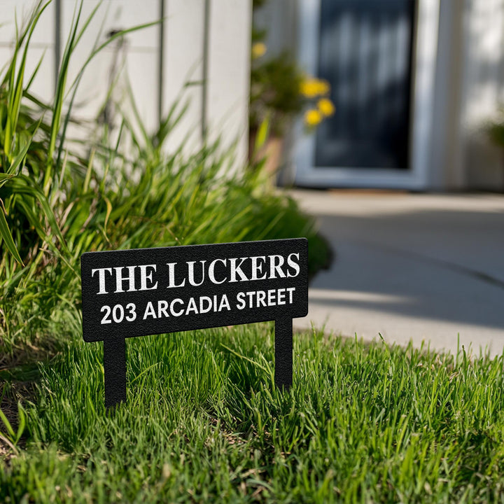 Custom Yard Sign, Metal House Numbers for Yard, Personalized Address Yard Stake, Driveway House Number Sign, Address Number Sign Stake