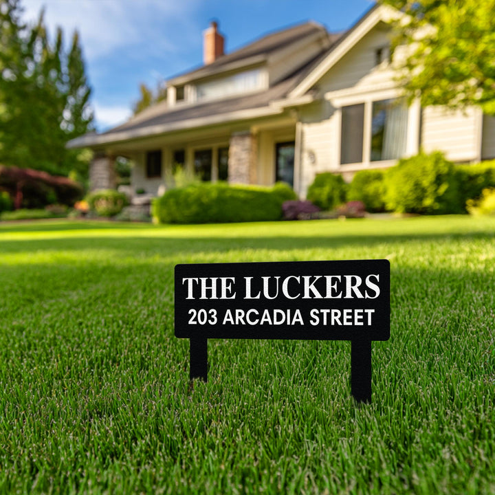 Custom Yard Sign, Metal House Numbers for Yard, Personalized Address Yard Stake, Driveway House Number Sign, Address Number Sign Stake