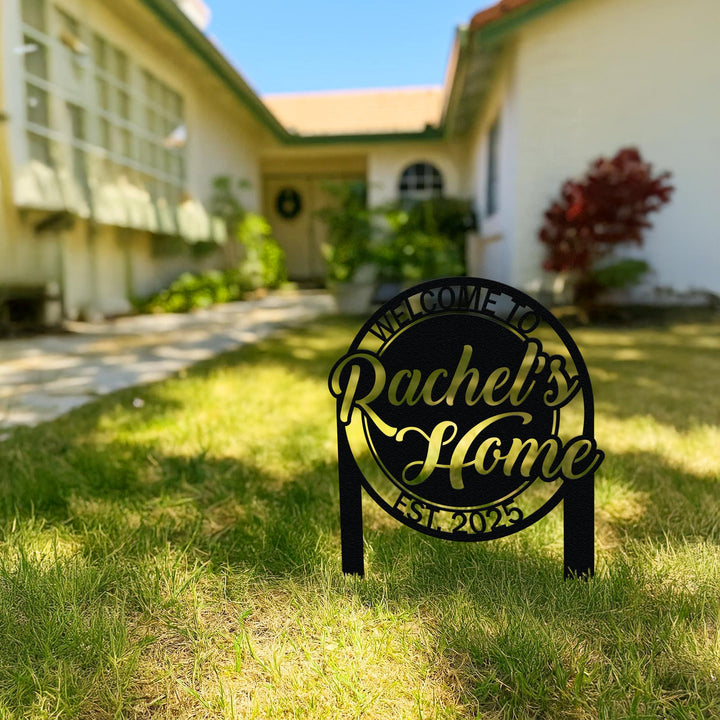 Custom Lawn Address Sign,Metal House Numbers for Yard,Personalized Address Yard Stake,Driveway House Number Sign,Address Number Sign Stake