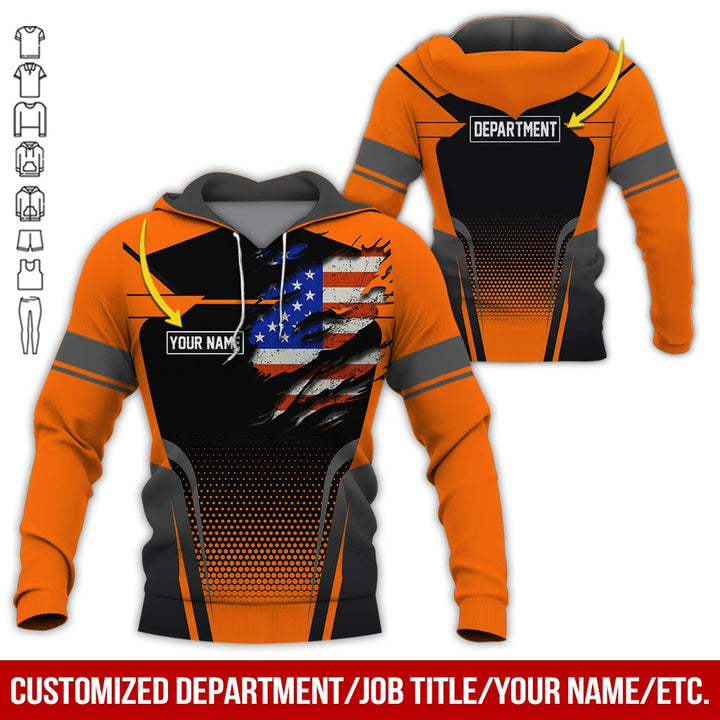 Personalized Name American Workwear Style All Over Printed Clothes ND653
