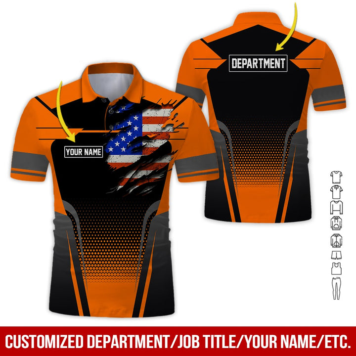 Personalized Name American Workwear Style All Over Printed Clothes ND653