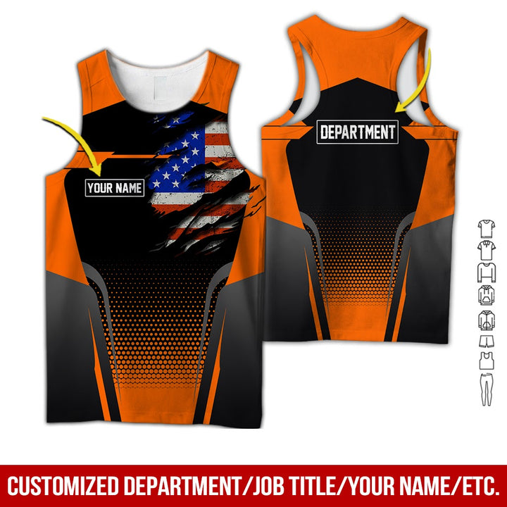 Personalized Name American Workwear Style All Over Printed Clothes ND653