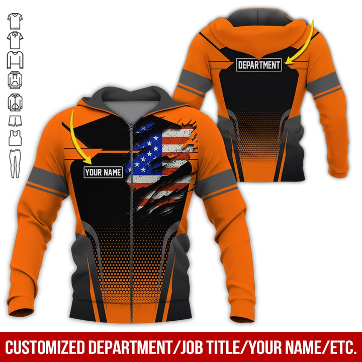 Personalized Name American Workwear Style All Over Printed Clothes ND653